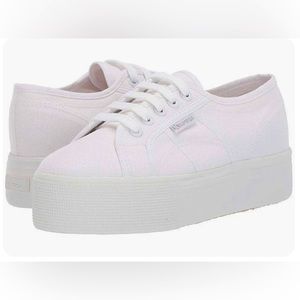 SUPERGA platform sneakers in white sz 7